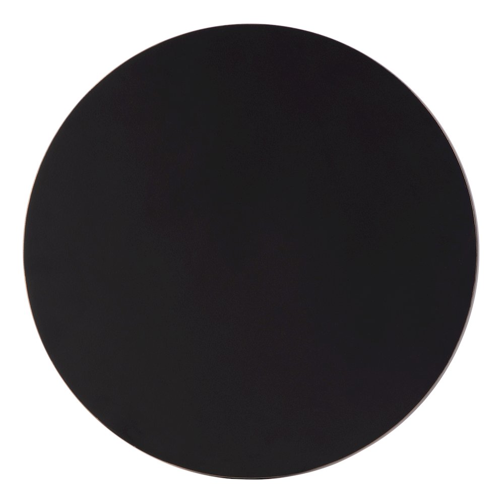 Heidi 12 in. W Round All Metal Pedestal Base End Table, Bronze. Picture 4