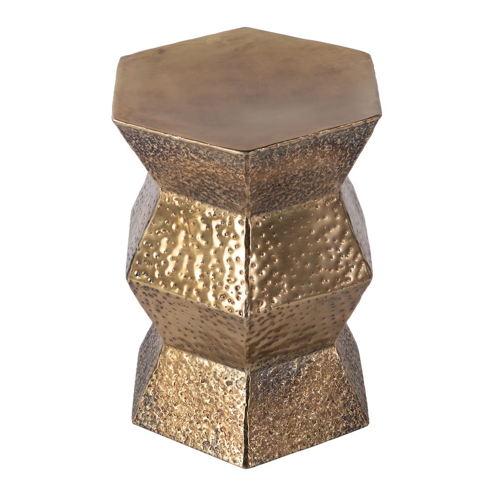 Renzo 16 in. W Stainless Steel Modern End Table, Copper. Picture 4
