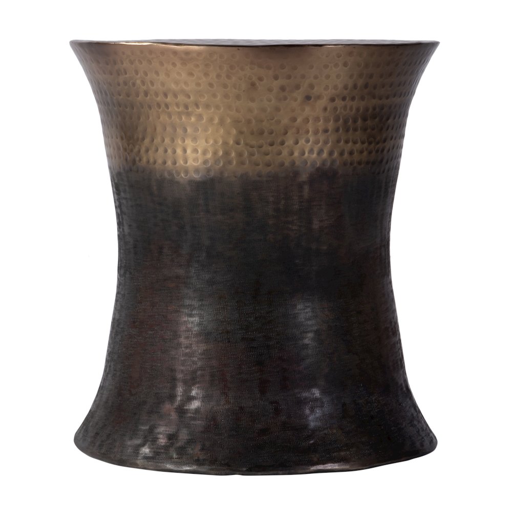 Galveston 14 in. W Stainless Steel End Table, Bronze, Brown. Picture 3