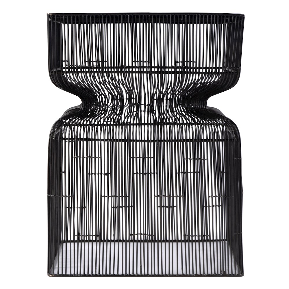Ivar 14 in. W Square Stainless Steel Modern End Table, Bronze. Picture 4