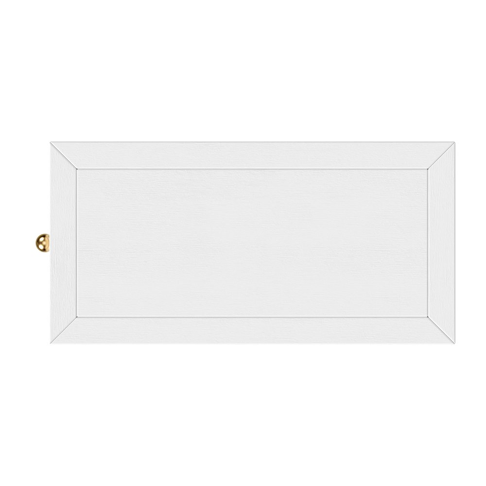 Nora 12 in. W Rectangular Wood 1 Door Narrow End Table, White. Picture 7