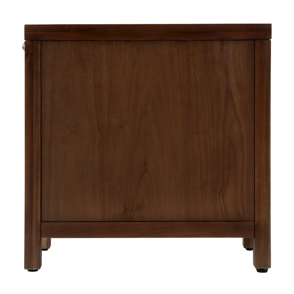 12 in. W Rectangular Wood 1 Door Narrow End Table with Pull-Out Tray. Picture 7