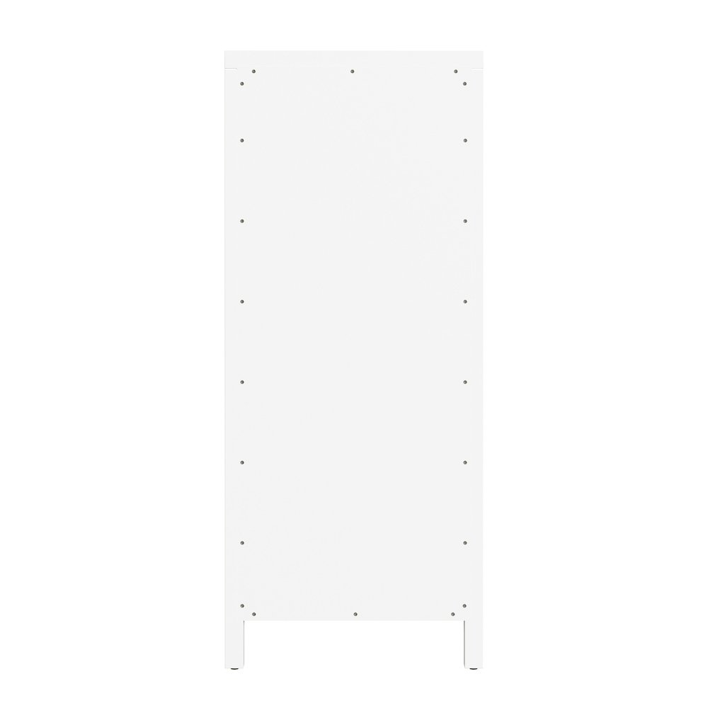 Nora 22 in. W Rectangular Wood 6 Drawer Lingerie Chest, Smooth White. Picture 6