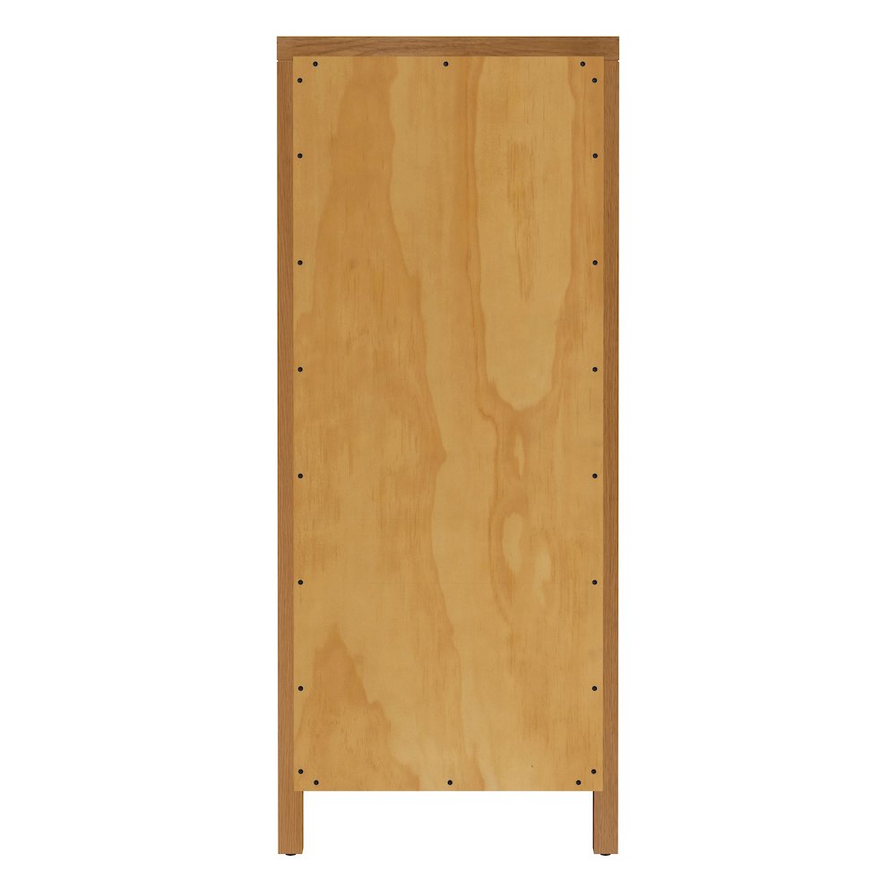 Nora 22 in. W Rectangular Wood 6 Drawer Lingerie Chest, Natural. Picture 6