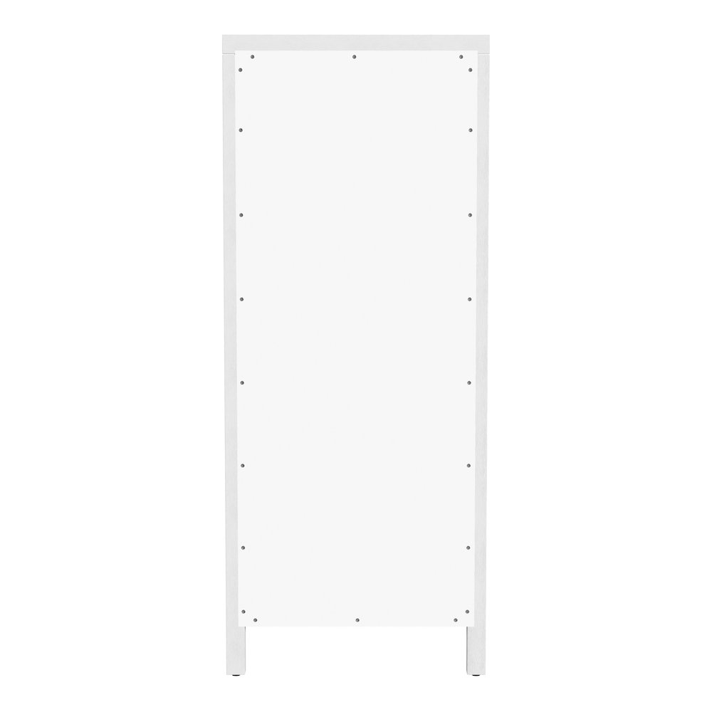 Nora 22 in. W Rectangular Wood 6 Drawer Lingerie Chest, White. Picture 6