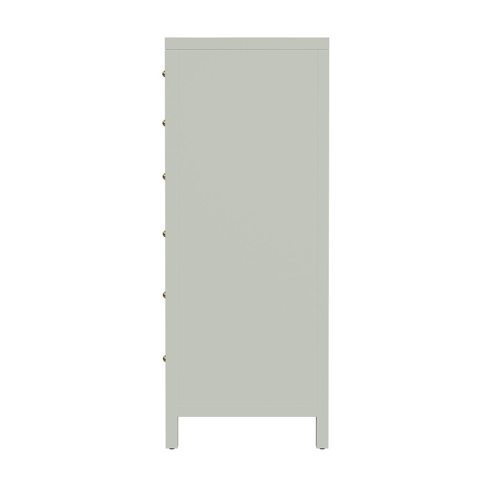 Nora 22 in. W Rectangular Wood 6 Drawer Lingerie Chest, Sage Green. Picture 5