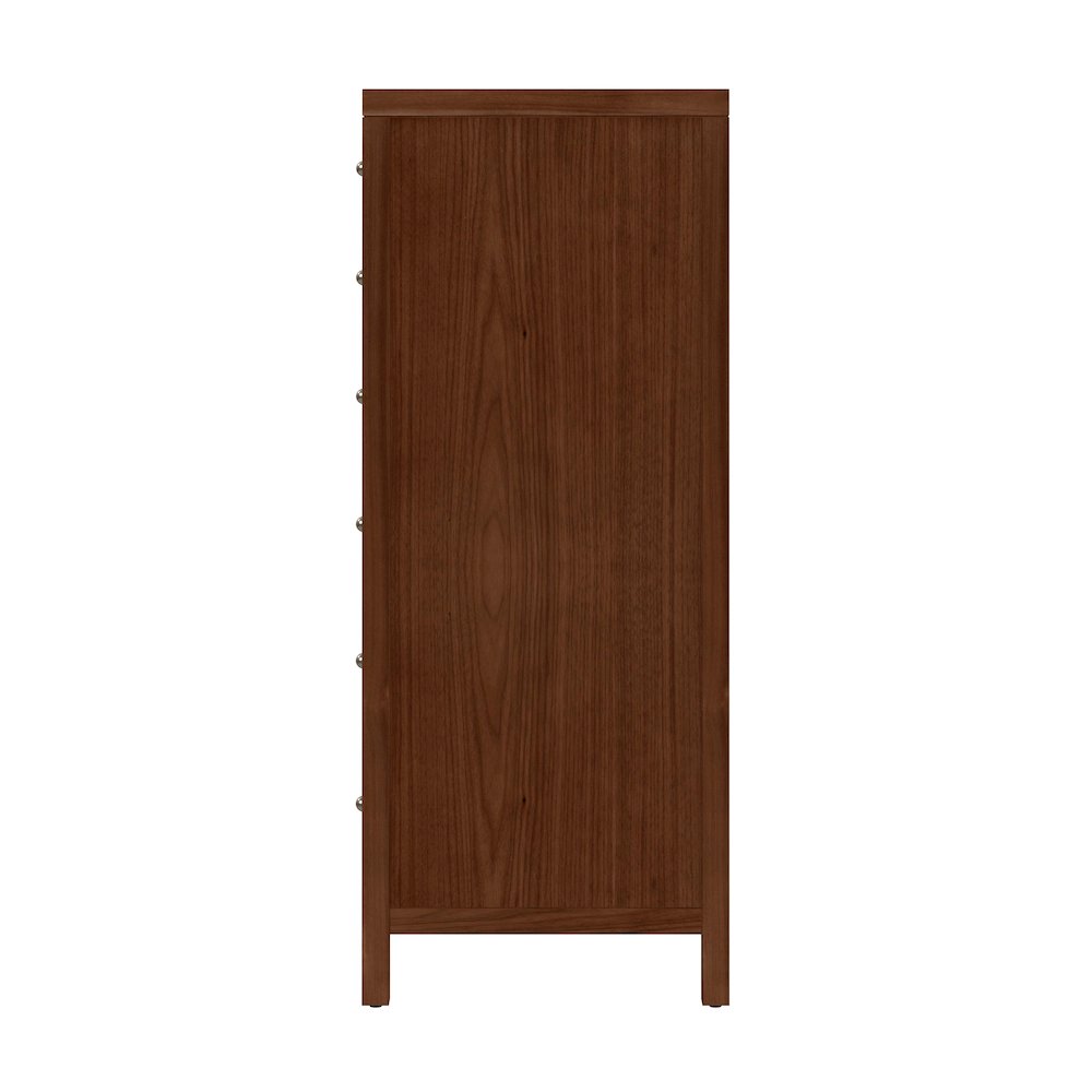 Nora 22 in. W Rectangular Wood 6 Drawer Lingerie Chest, Walnut. Picture 5