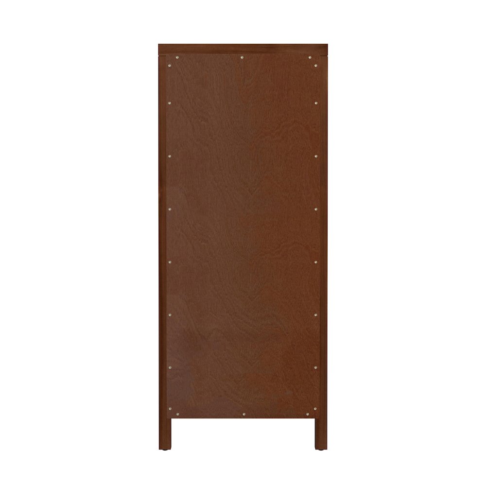 Nora 22 in. W Rectangular Wood 6 Drawer Lingerie Chest, Walnut. Picture 6