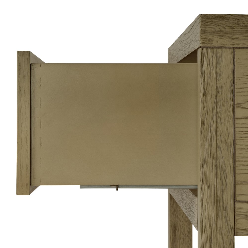 30 in. W Rectangular Wood 1 Drawer Wide Nightstand with Lower Open Shelf. Picture 4