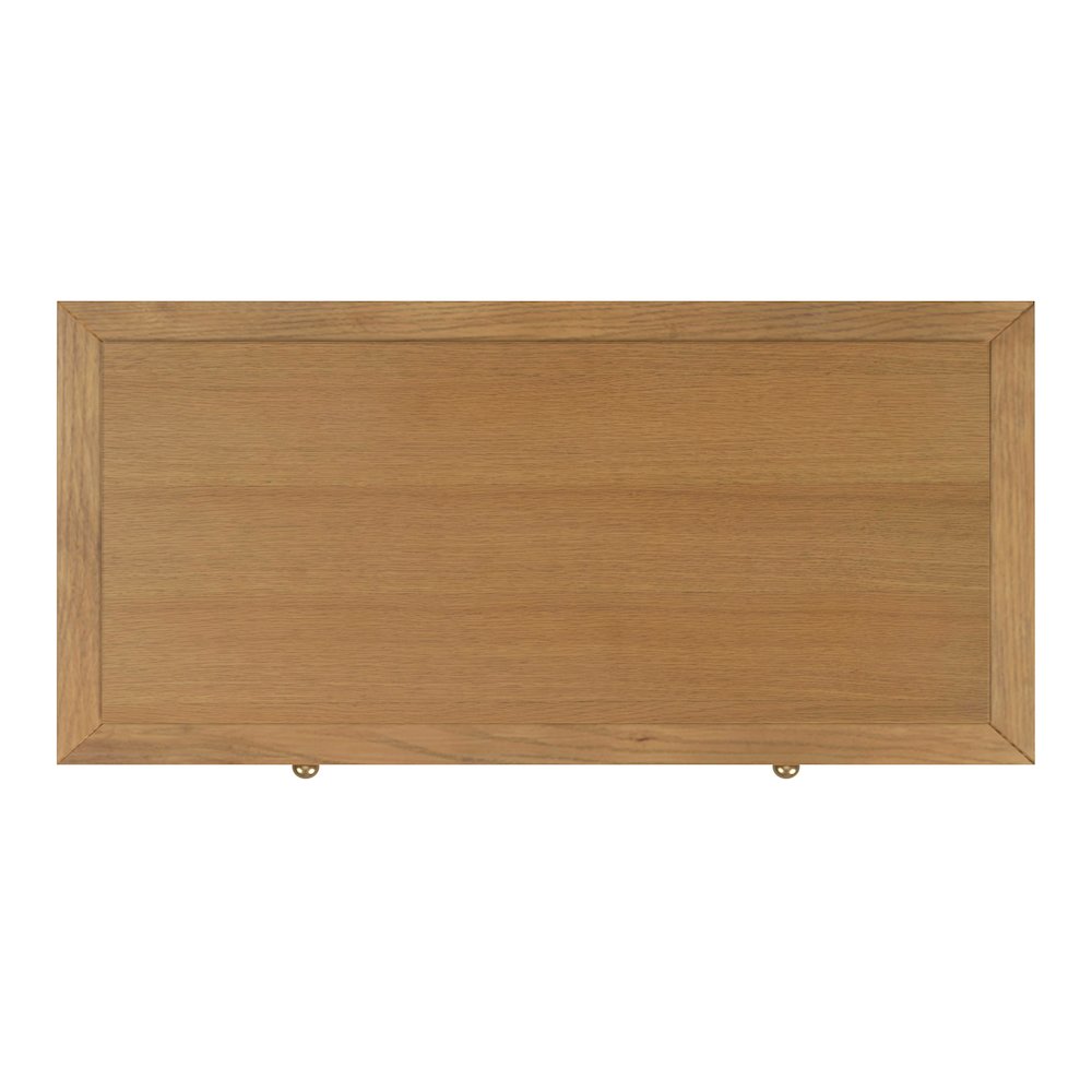 Nora 36 in. W Rectangular Wood 5 Drawer Tall Dresser, Natural. Picture 7