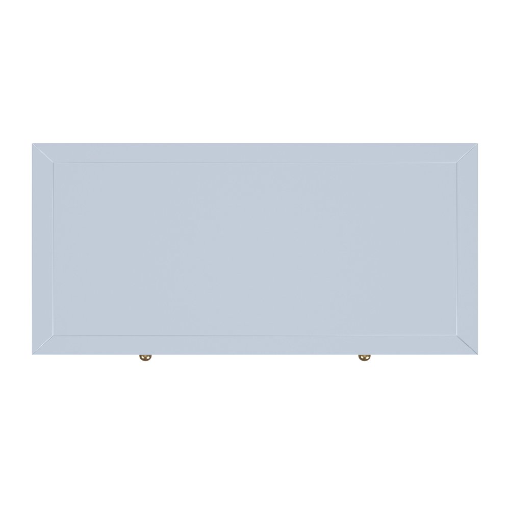 Nora 36 in. W Rectangular Wood 5 Drawer Tall Dresser, Light Blue. Picture 7