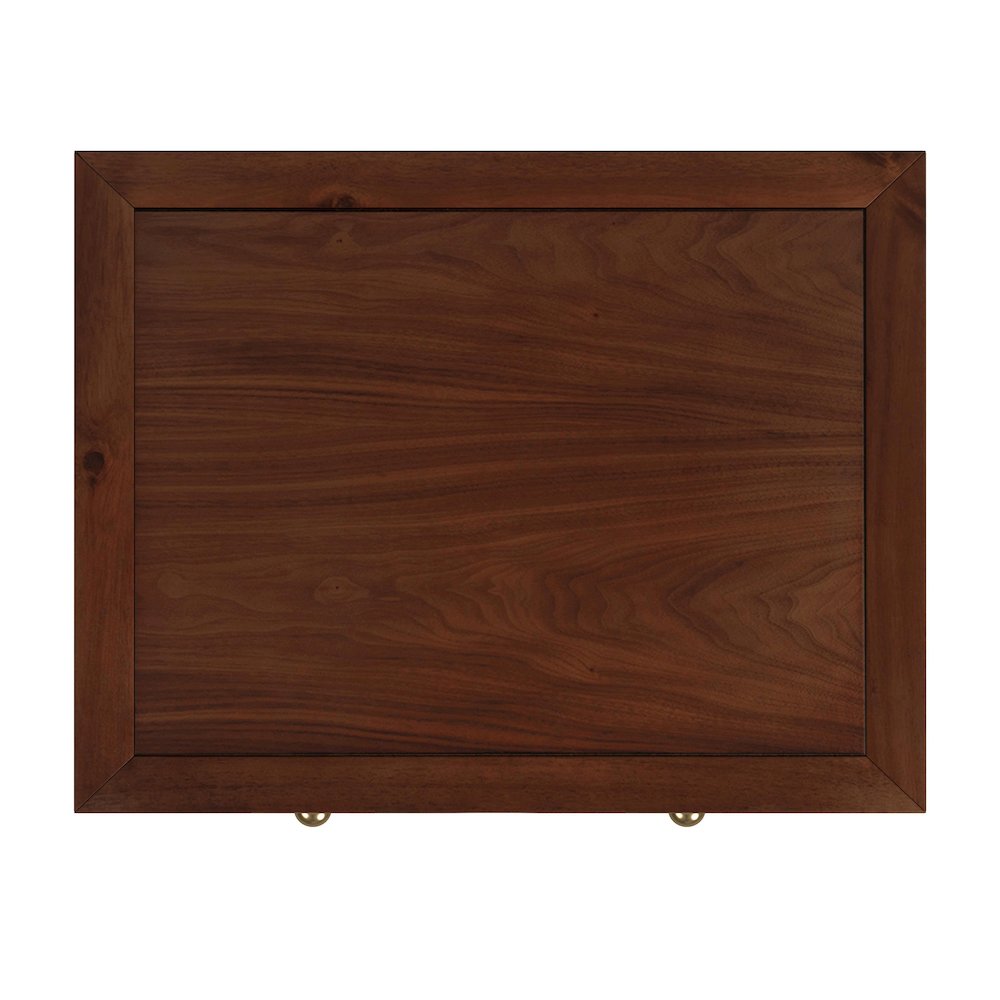 21 in. W Rectangular Wood 1 Drawer Small Nightstand with Lower Open Shelf. Picture 7