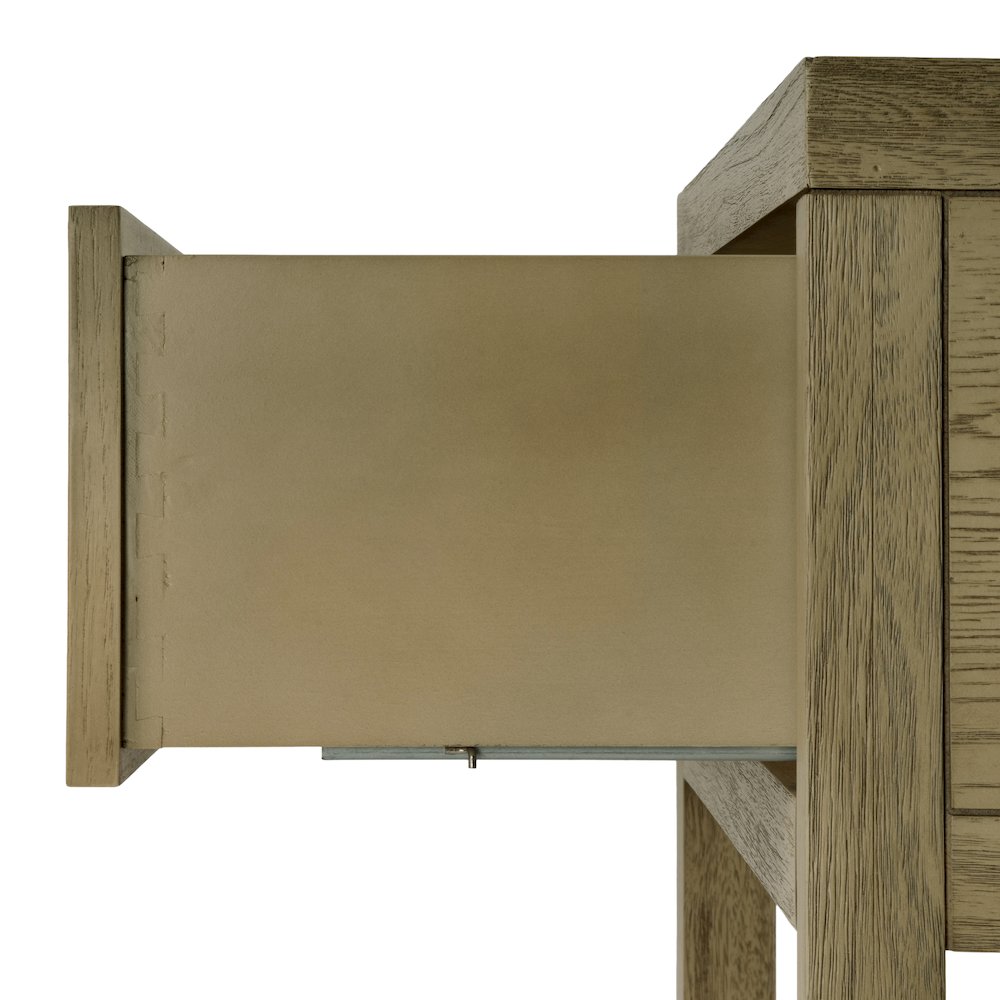 21 in. W Rectangular Wood 1 Drawer Small Nightstand with Lower Open Shelf. Picture 4