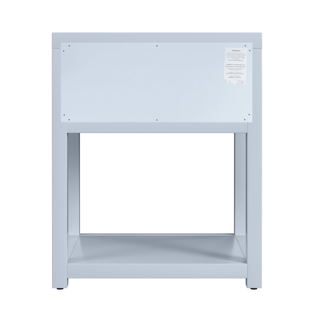 Nora 21 in. W Wood 1 Drawer Small Nightstand with Shelf, Light Blue. Picture 6
