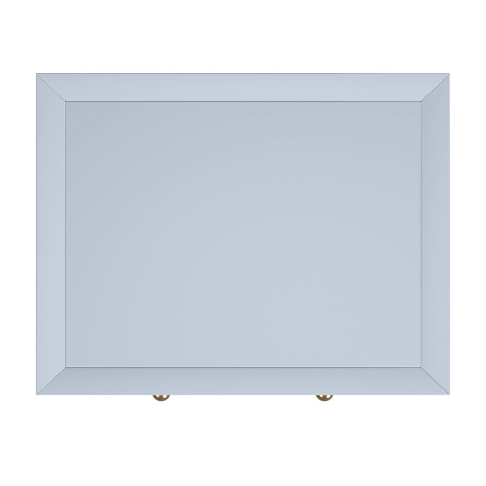 Nora 21 in. W Wood 1 Drawer Small Nightstand with Shelf, Light Blue. Picture 8