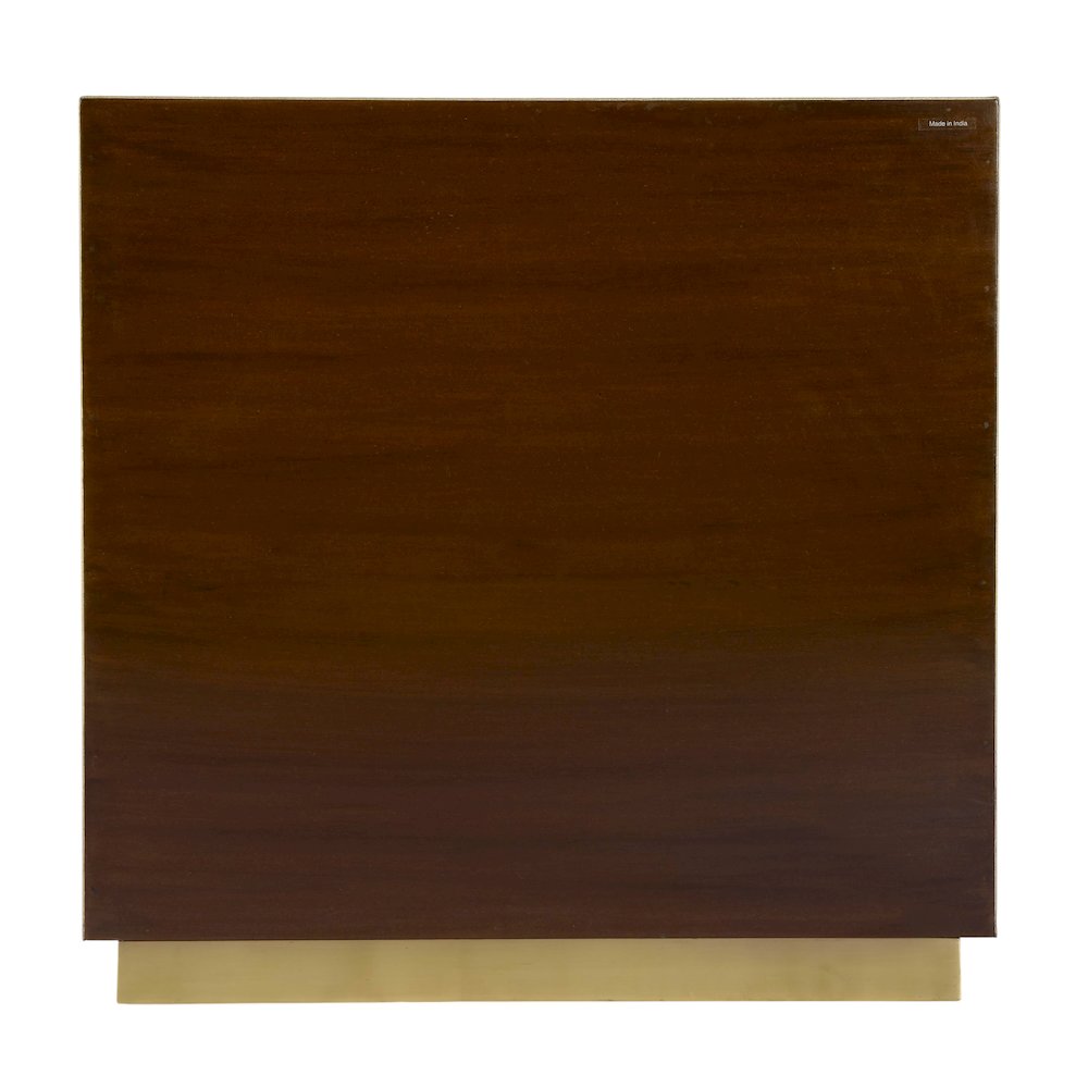 Medera 28 in. W Rectangular 3 Drawer Accent Chest, Gold. Picture 6