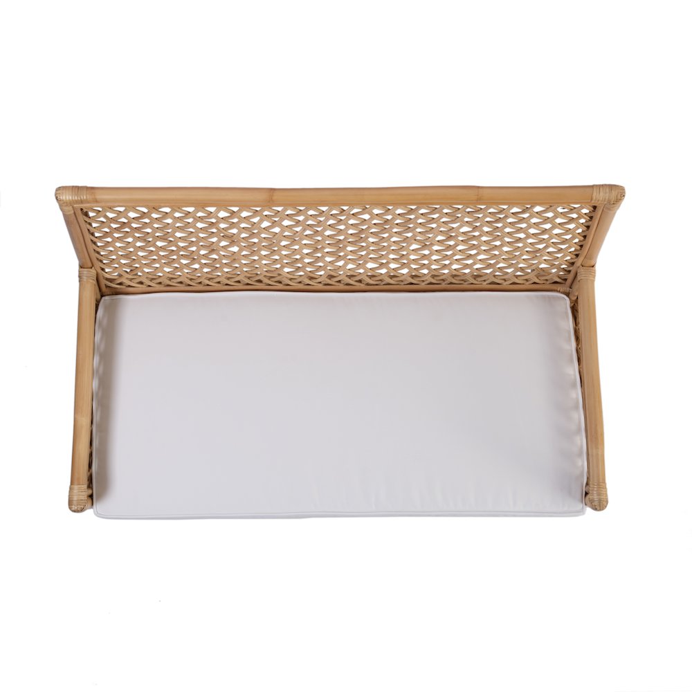 Antigua 42 in. W Rectangular Rattan Dining Bench, Natural. Picture 6