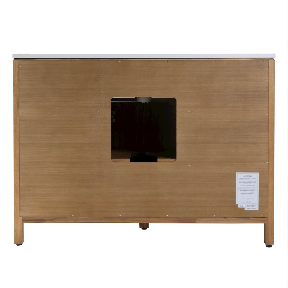 Nora 48 in. W Quartz Single Sink Bathroom Vanity Set, Natural. Picture 8