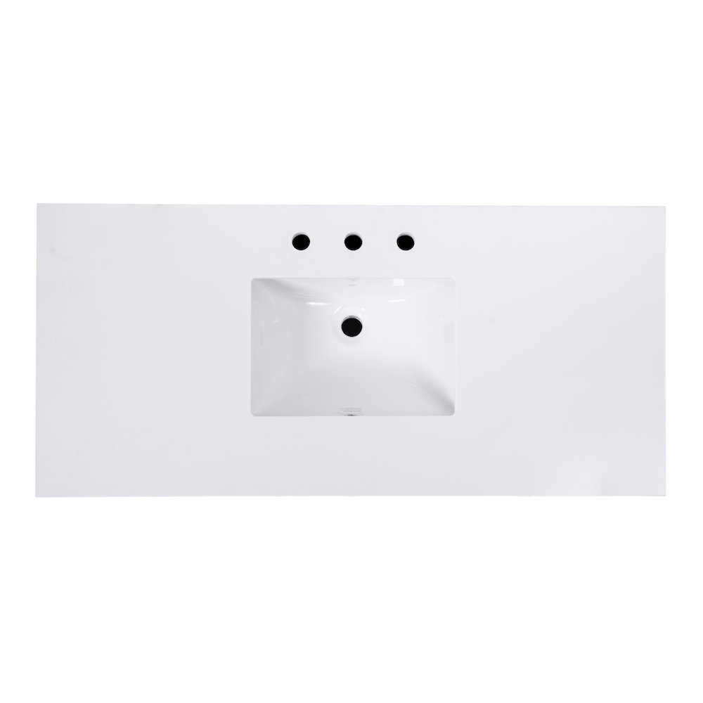 Nora 48 in. W Quartz Single Sink Bathroom Vanity Set, Light Brown. Picture 7
