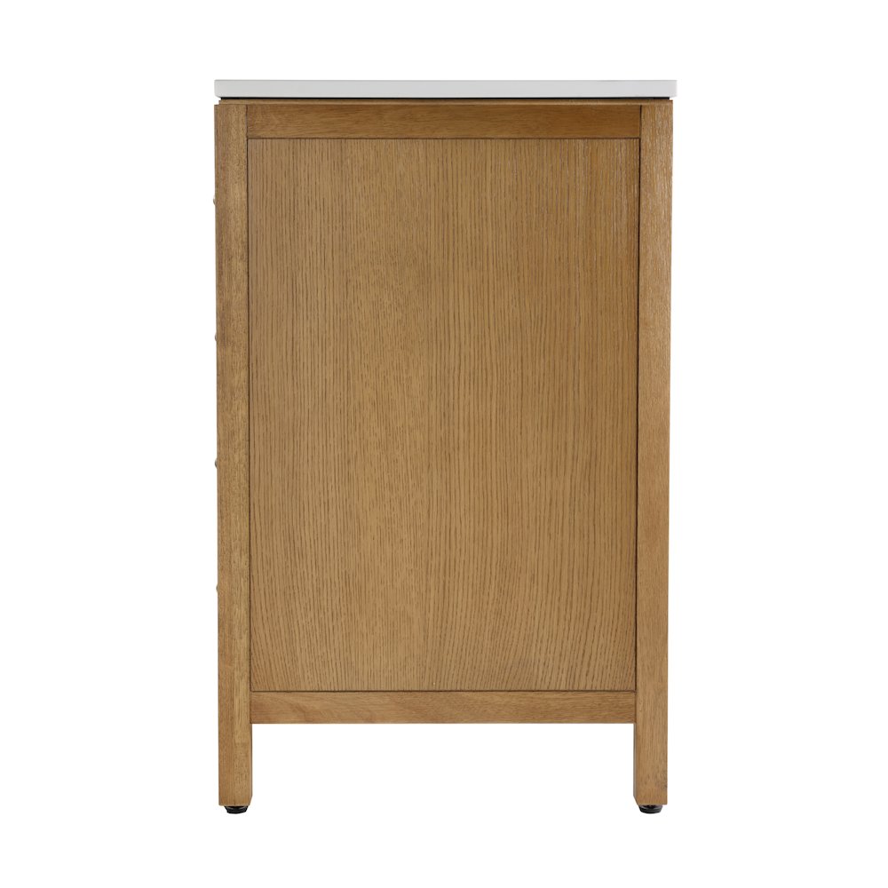 Nora 72 in. W Quartz Double Sink Bathroom Vanity Set, Natural. Picture 7
