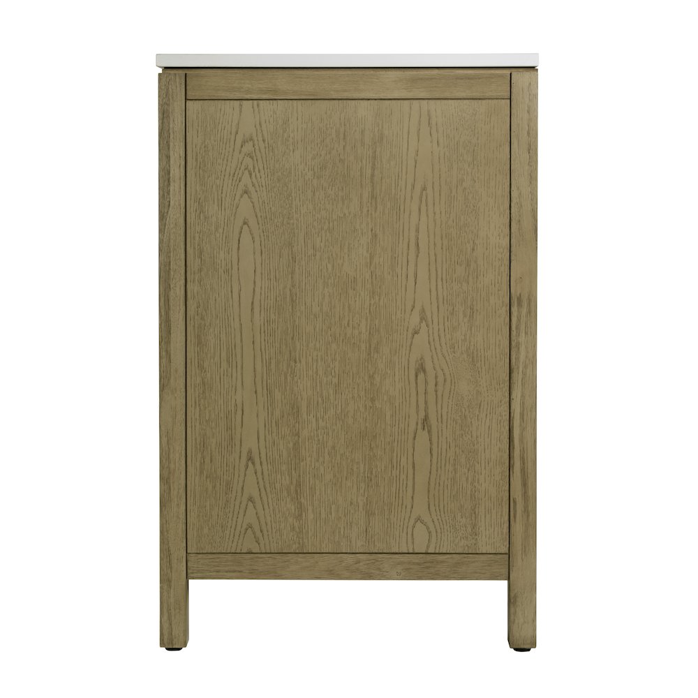 Nora 72 in. W Quartz Double Sink Bathroom Vanity Set, Light Brown. Picture 5