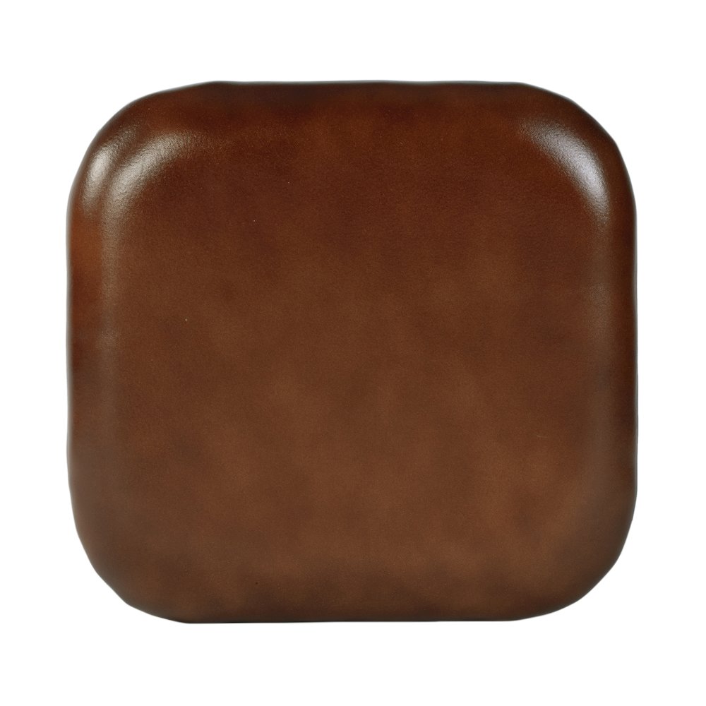 Eastham 24.75 in Seat Height Iron Counter Stool, Brown, Silver. Picture 6