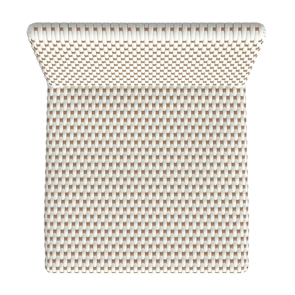 Amalfi 24.5 in. Seat Height Outdoor Counter Stool, Beige and White. Picture 7