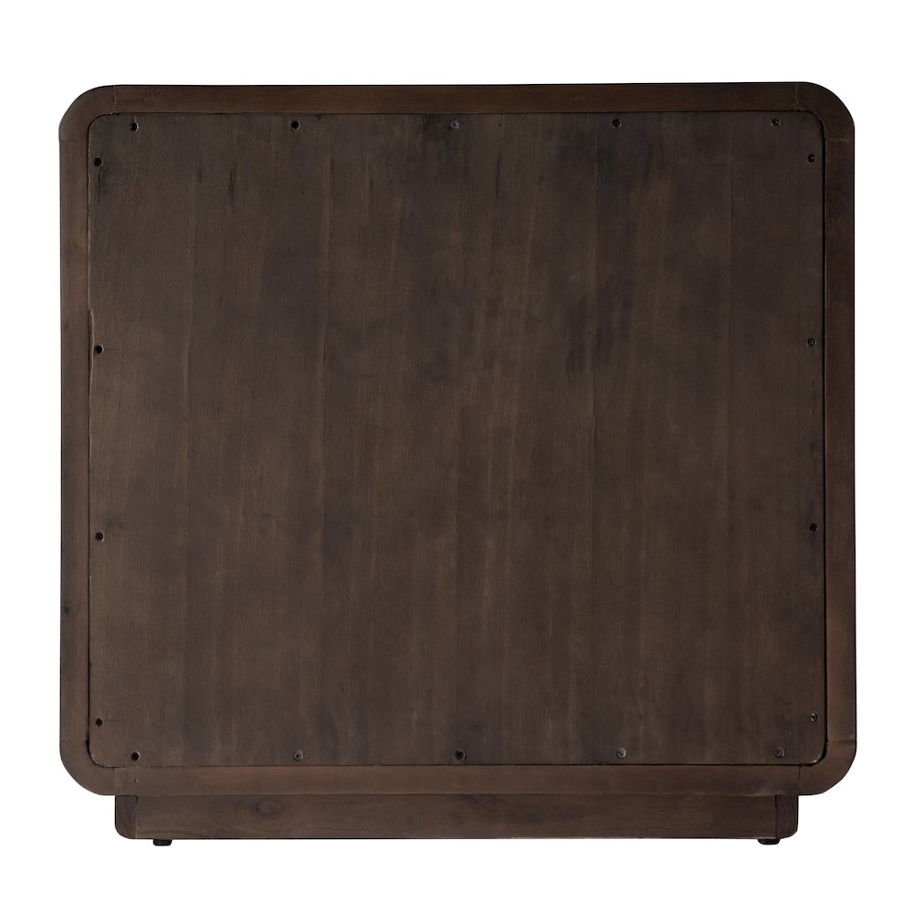 Keenan 28 in. W Rectangular Wood 2 Drawer Nightstand, Dark Brown. Picture 8