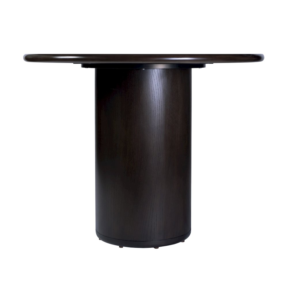 Kersten 84 in. W Oval Wood Pedestal Dining Table, Coffee. Picture 6