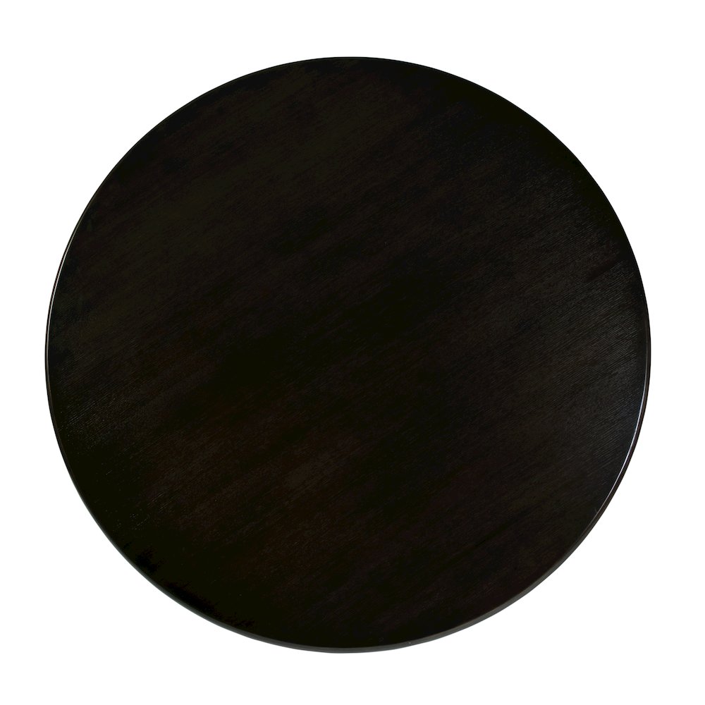 Kersten 54 In. W Round Wood Pedestal Dining Table, Coffee. Picture 5