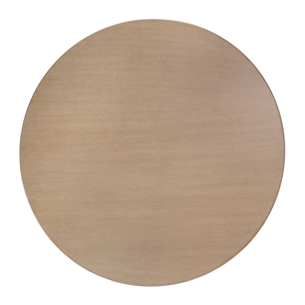 Kersten 54 In. W Round Wood Pedestal Dining Table, Light Brown. Picture 5