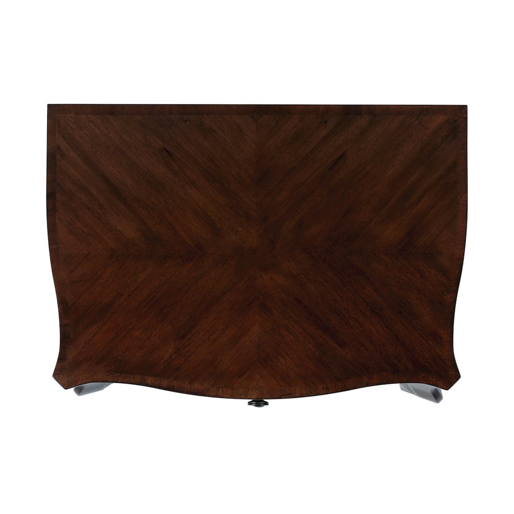 Beasley 25 in. W Rectangular Wood 2 Drawer Nightstand, Brown. Picture 8