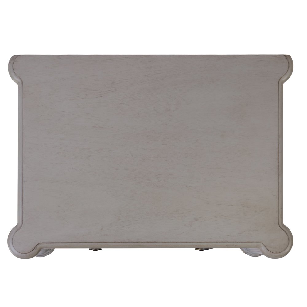 Ginny 25 in. W Rectangular Wood 2 Drawer Accent Chest, Grey. Picture 9