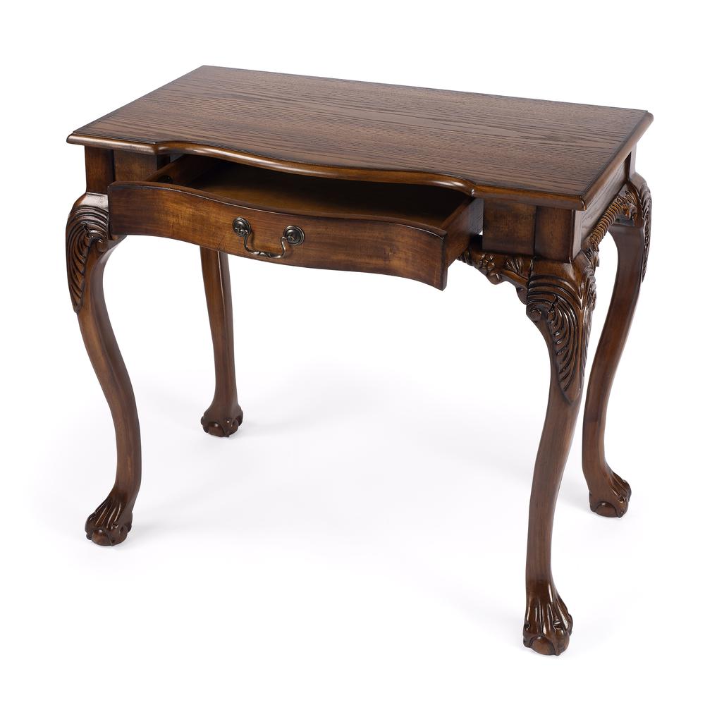 Dupree Writing Desk, Medium Brown. Picture 2