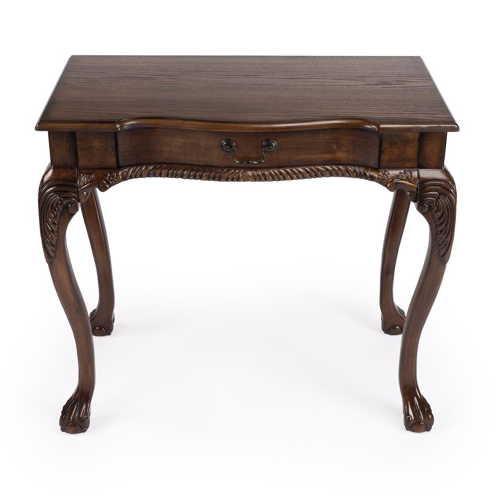 Dupree Writing Desk, Medium Brown. Picture 4