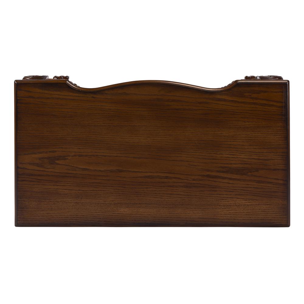 Dupree Writing Desk, Medium Brown. Picture 8