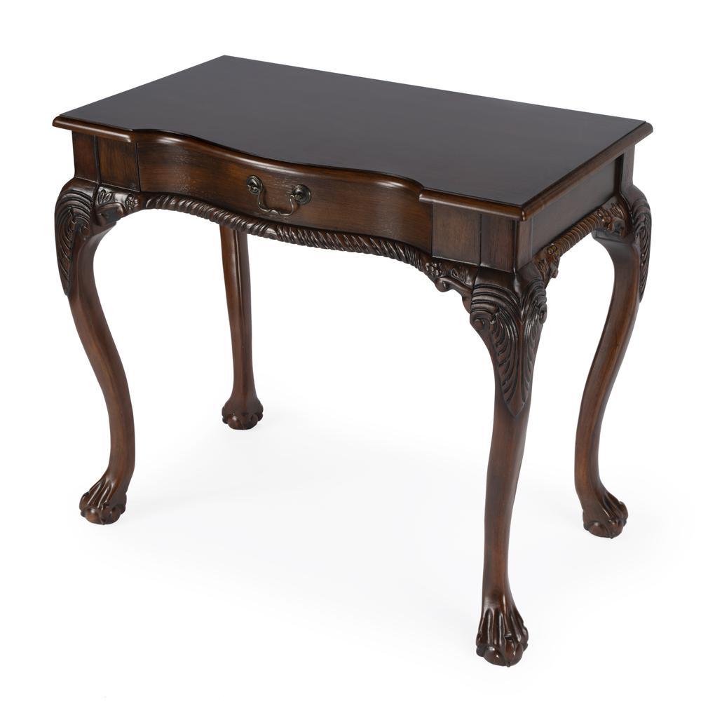 Dupree Writing Desk, Dark Brown. Picture 1