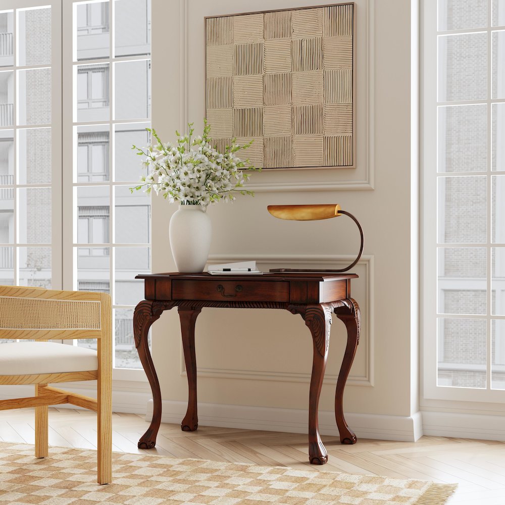 Dupree Writing Desk, Dark Brown. Picture 8