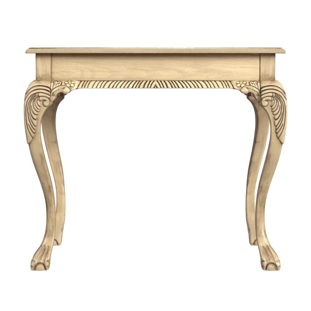 Dupree 33" Wood Writing Desk, Beige. Picture 5