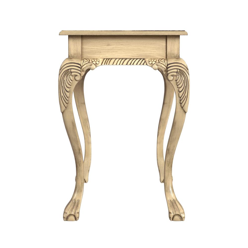 Dupree 33" Wood Writing Desk, Beige. Picture 4