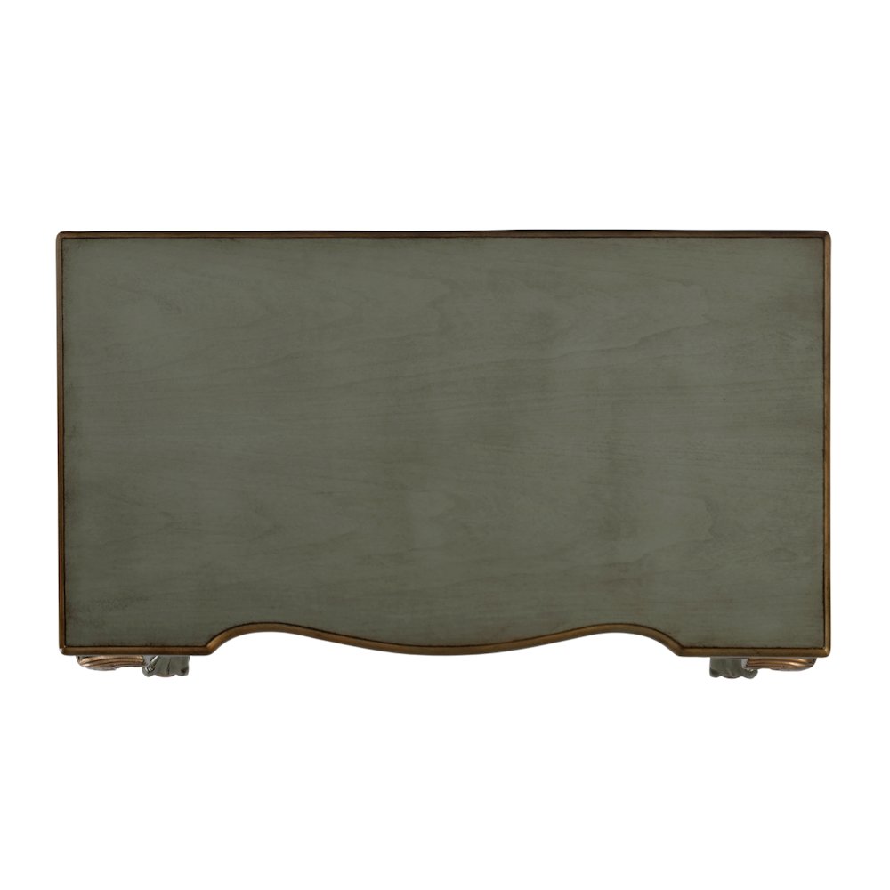 Dupree 35 in. W Wood 1 Drawer Traditional Writing Desk, Pastel Green. Picture 8