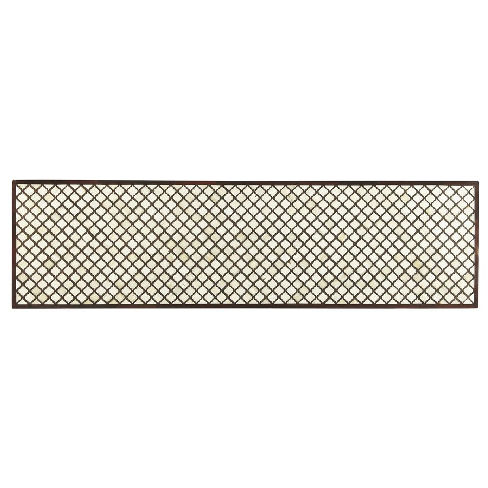 Basan Wood & Bone Inlay Console Table, Multi-Color. Picture 2