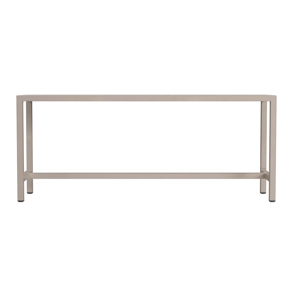 Tribeca Iron 43.5"W Bench, Silver. Picture 4