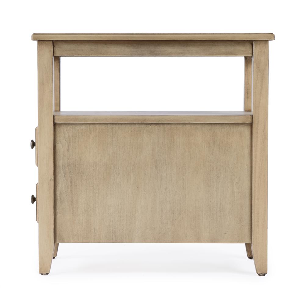 Marcus Side Table with Storage, Tan/Beige. Picture 4
