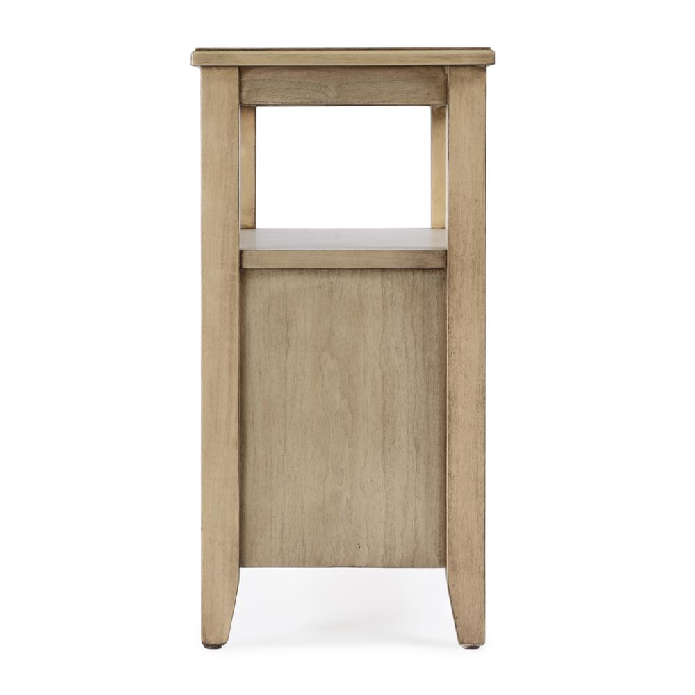 Marcus Side Table with Storage, Tan/Beige. Picture 5