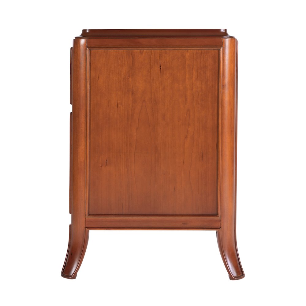 Granby 25 in. W 1 Drawer Nightstand with Lower Shelf, Brown. Picture 6
