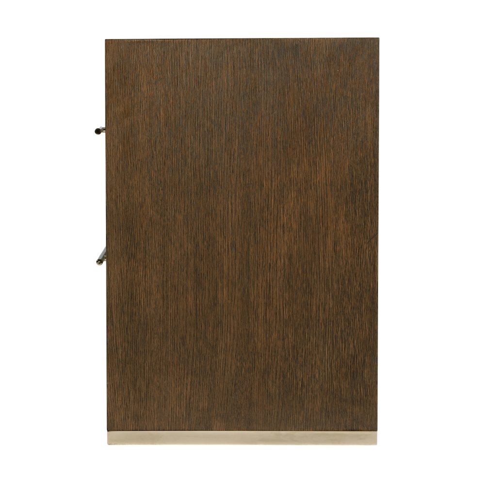 Porter 28 in. W Rectangular Wood 2 Drawer Nightstand, Brown. Picture 5