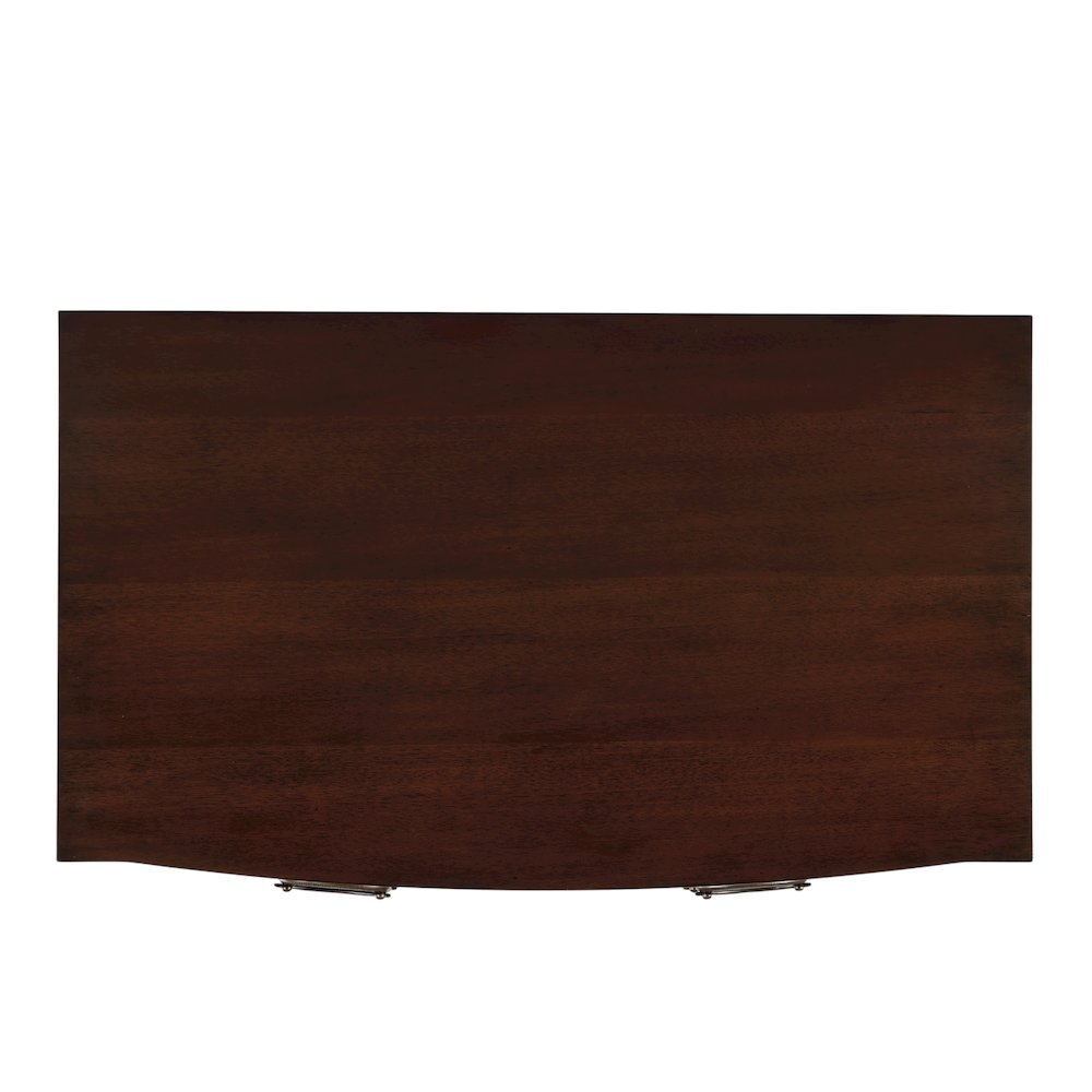 Agatha 32 in. W Rectangular Wood 4 Drawer Accent Chest, Dark Brown. Picture 9