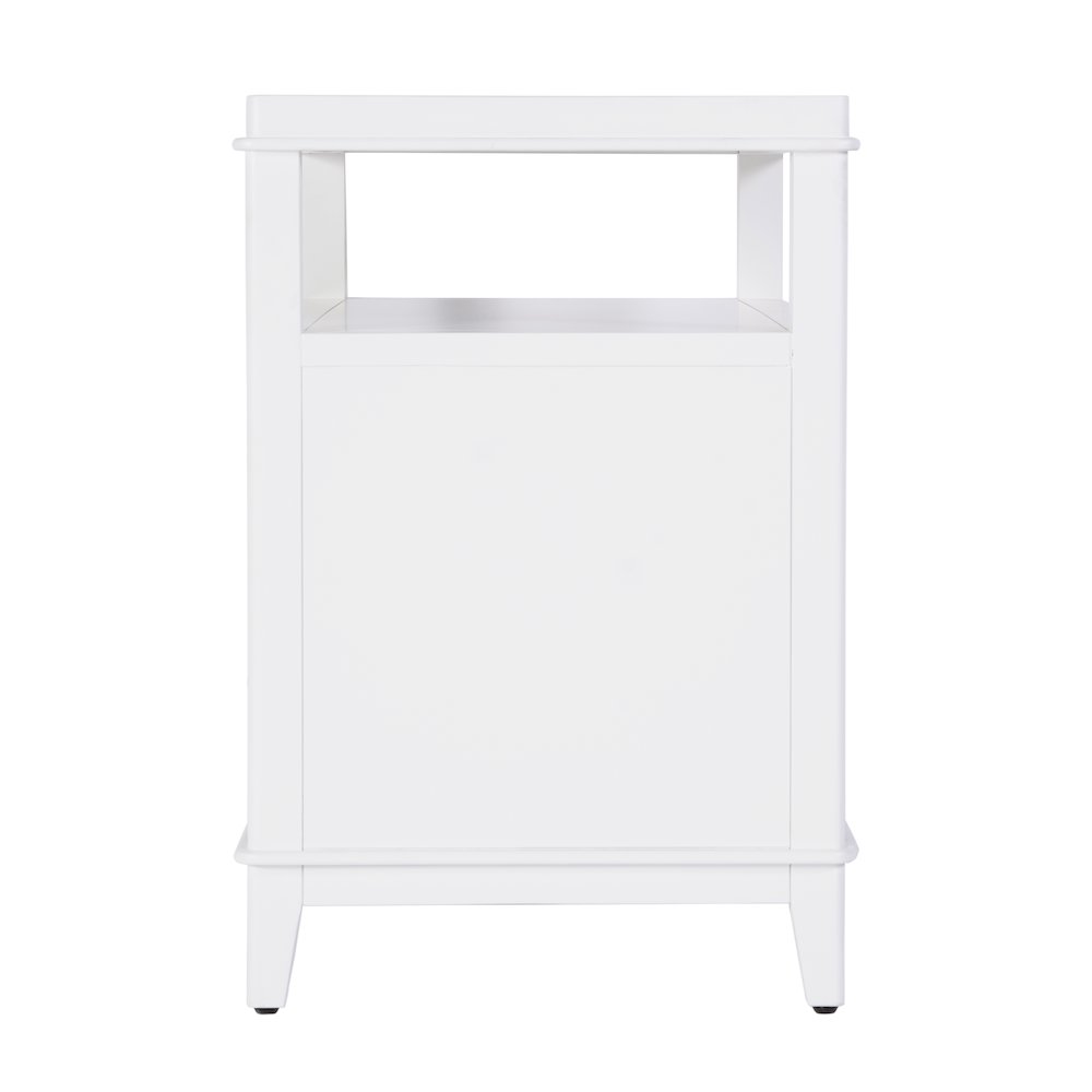 Highbury 28 in. W Rectangular Wood 2 Drawer Nightstand, Smooth White. Picture 5