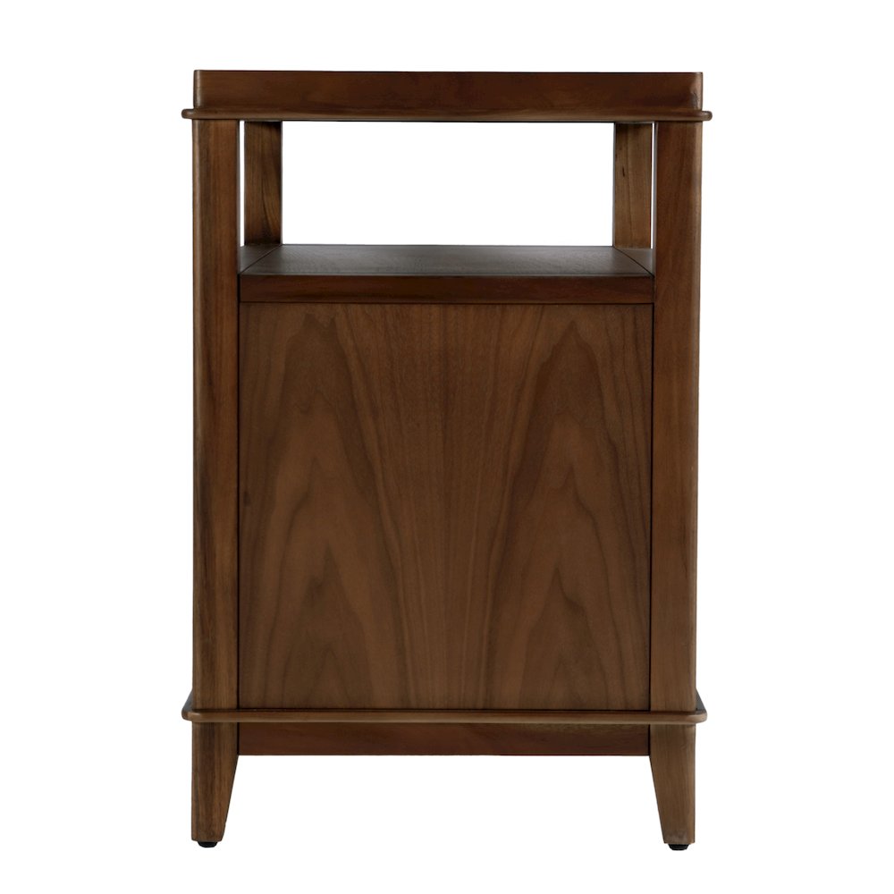 Highbury 28 in. W Rectangular Wood 2 Drawer Nightstand, Medium Brown. Picture 5